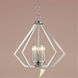 Prism 5 Light 20 inch Brushed Nickel Chandelier Ceiling Light