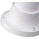 Outdoor Pier Mount Adapters 4.5 inch Textured White Pier Mount Adapter