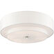 Meridian 6 Light 30 inch Brushed Nickel Semi Flush Ceiling Light 