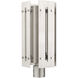 Utrecht 1 Light 20 inch Brushed Nickel Accents Outdoor Post Top Lantern