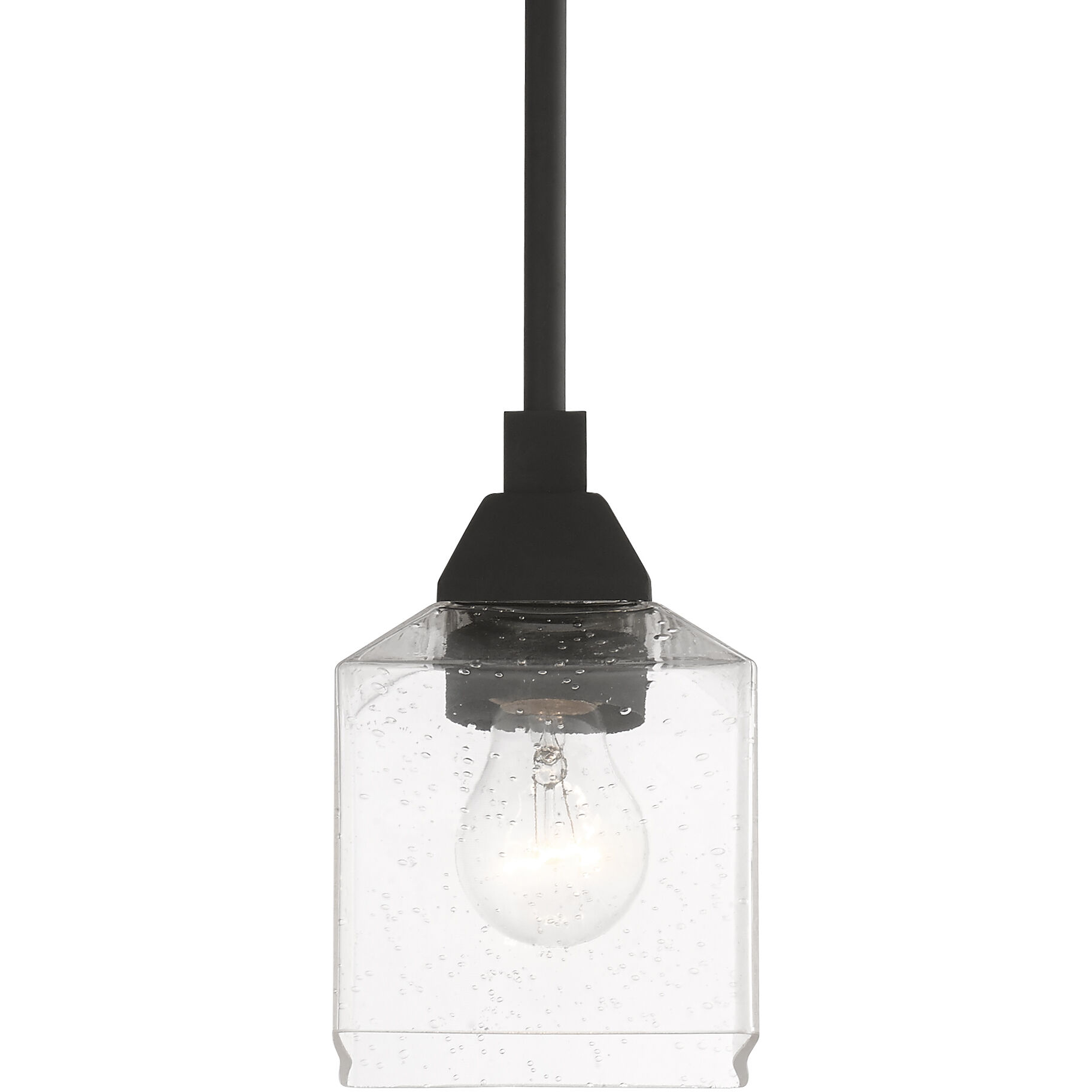 Aragon 1 Light 5 inch Black Mini Pendant Ceiling Light