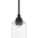 Aragon 1 Light 5 inch Black Mini Pendant Ceiling Light