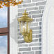 Oxford 3 Light 22 inch Soft Gold Outdoor Wall Lantern, Large