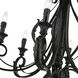 Valencia 6 Light 35 inch Shiny Black Large Chandelier Ceiling Light