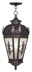 Berkshire 3 Light 12 inch Bronze Outdoor Pendant Lantern