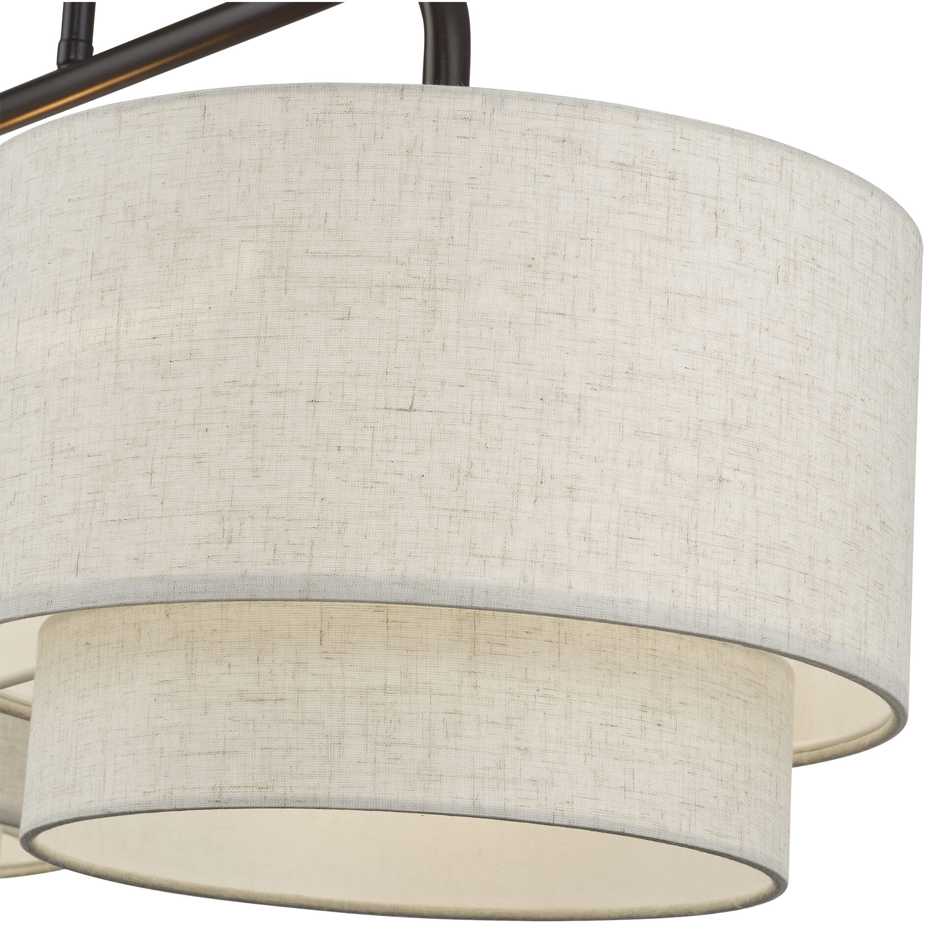 Manorwood 2 Light 34 inch English Bronze Linear Chandelier Ceiling Light, Large