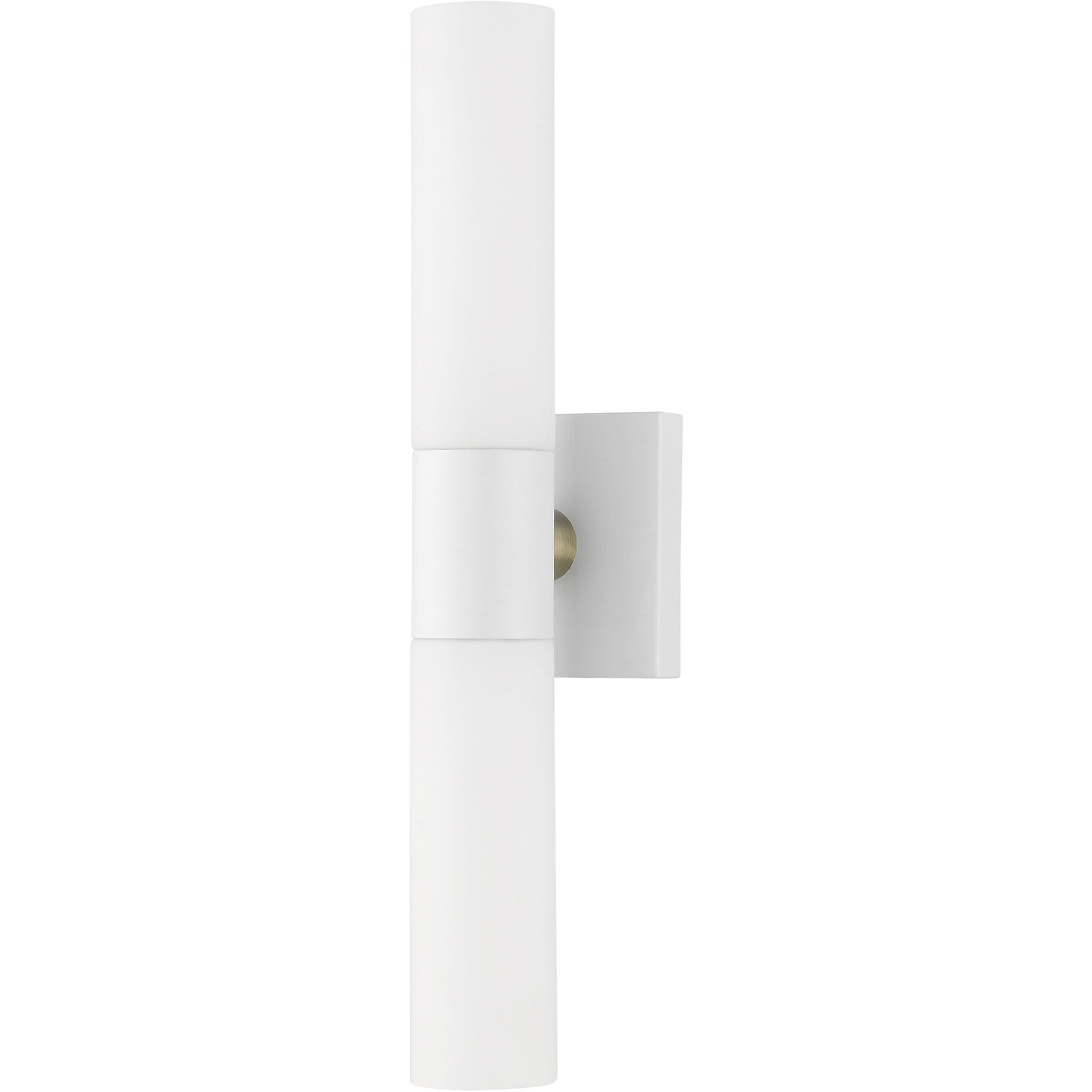 Aero 2 Light 5 inch Textured White with Brushed Nickel Accent ADA ADA Wall Sconce Wall Light