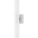 Aero 2 Light 5 inch Textured White with Brushed Nickel Accent ADA ADA Wall Sconce Wall Light