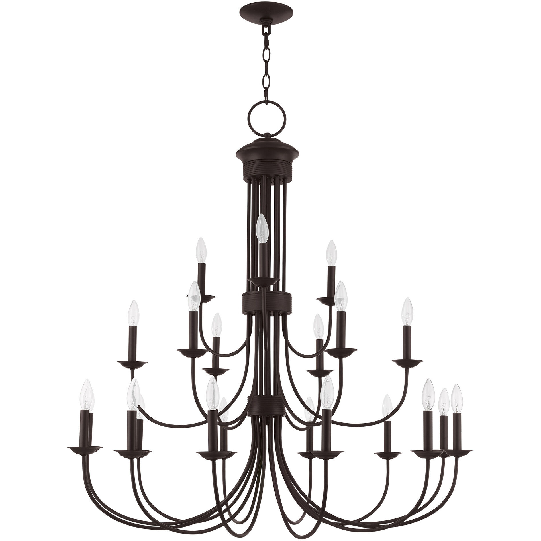 Estate 21 Light 42 inch Bronze Foyer Chandelier Ceiling Light