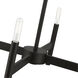 Copenhagen 4 Light 20 inch Black Chandelier Ceiling Light
