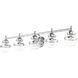 Oldwick 5 Light 42 inch Polished Chrome Vanity Sconce Wall Light