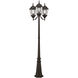 Hamilton 3 Light 86 inch Bronze Outdoor 3 Head Post