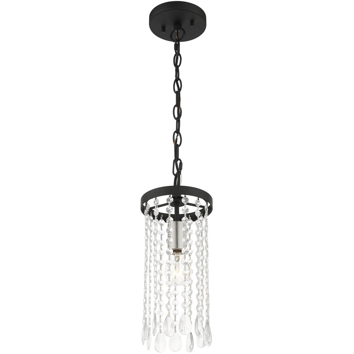 Elizabeth 1 Light 6 inch Black Mini Pendant Ceiling Light