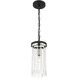 Elizabeth 1 Light 6 inch Black Mini Pendant Ceiling Light