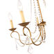 Pennington 5 Light 25 inch Antique Gold Leaf Chandelier Ceiling Light