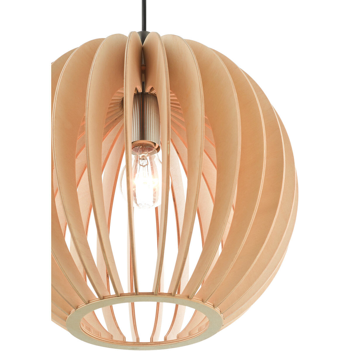 Pendants 1 Light 13 inch Brushed Nickel Pendant Ceiling Light