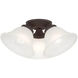 Wynnewood 3 Light 16 inch Bronze Flush Mount Ceiling Light