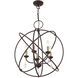 Aria 5 Light 24 inch Bronze Chandelier Ceiling Light