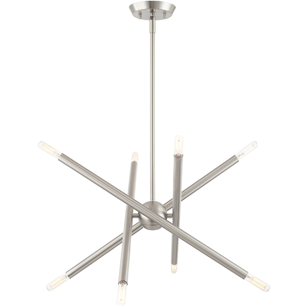 Soho 8 Light 20 inch Brushed Nickel Chandelier Ceiling Light