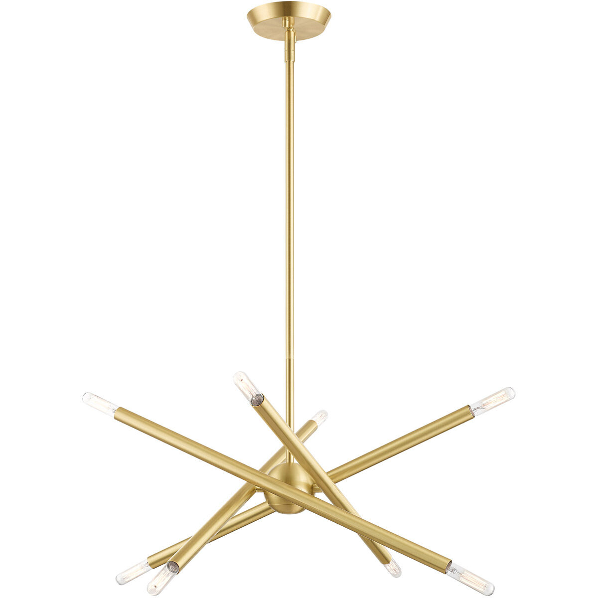 Soho 8 Light 19.5 inch Satin Brass Chandelier Ceiling Light