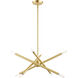 Soho 8 Light 20 inch Satin Brass Chandelier Ceiling Light
