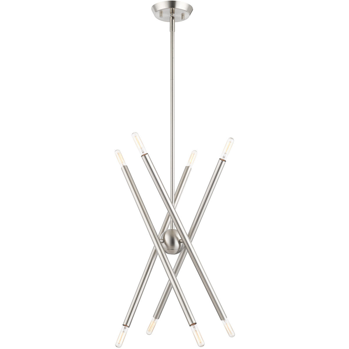 Soho 8 Light 20 inch Brushed Nickel Chandelier Ceiling Light