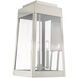 Oslo 3 Light 20 inch Brushed Nickel Outdoor Wall Lantern