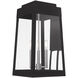 Oslo 3 Light 20 inch Black Outdoor Wall Lantern