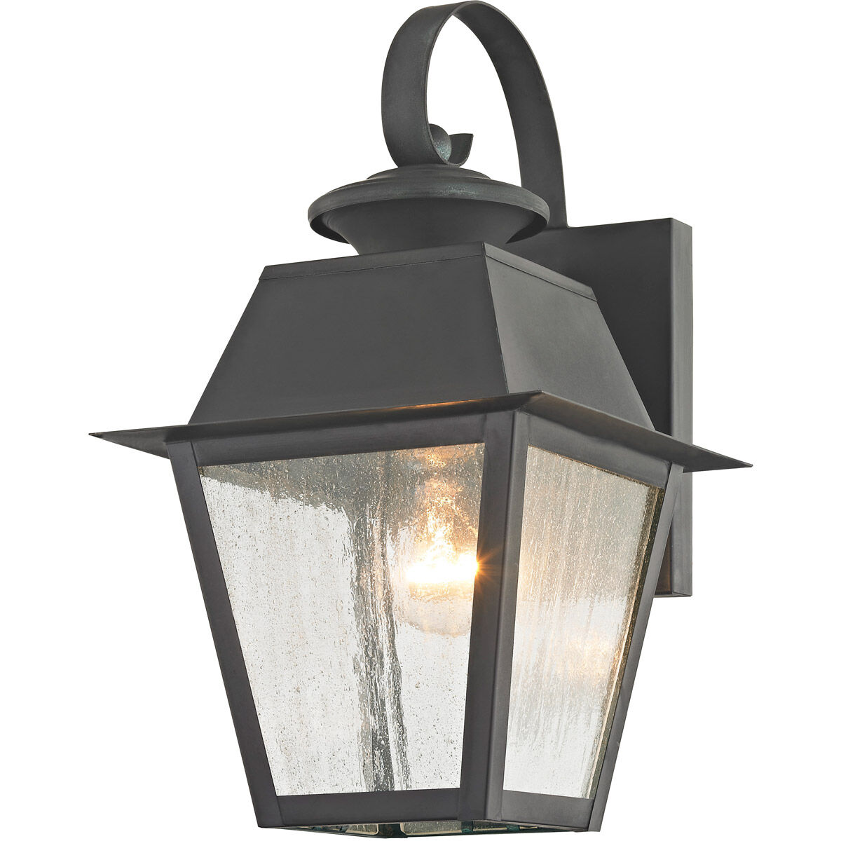 Mansfield 1 Light 13 inch Charcoal Outdoor Wall Lantern