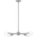 Lansdale 5 Light 19 inch Nordic Gray with Brushed Nickel Accents Chandelier Ceiling Light