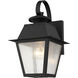 Mansfield 1 Light 13 inch Black Outdoor Wall Lantern