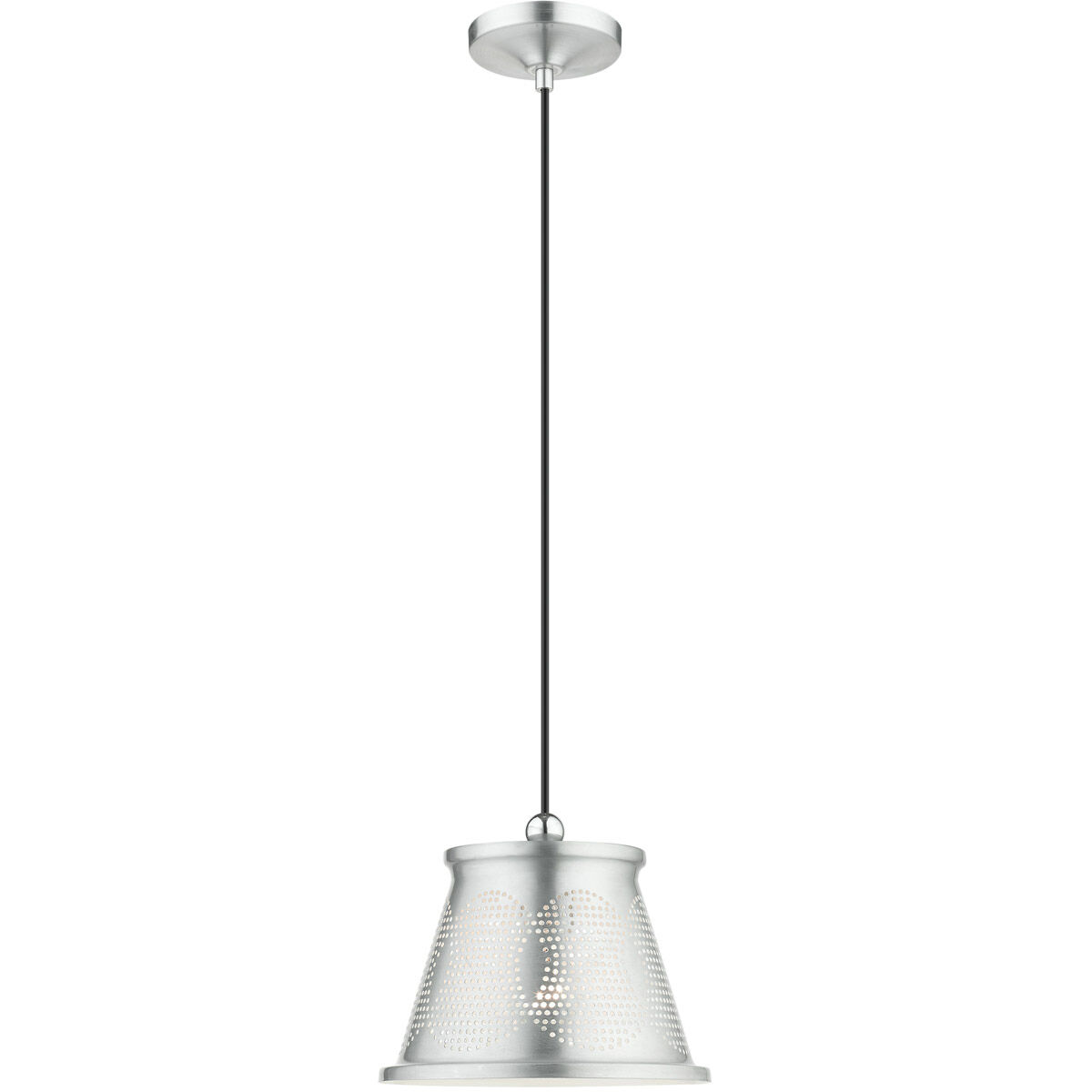 Pendants 1 Light 10 inch Brushed Aluminum Pendant Ceiling Light