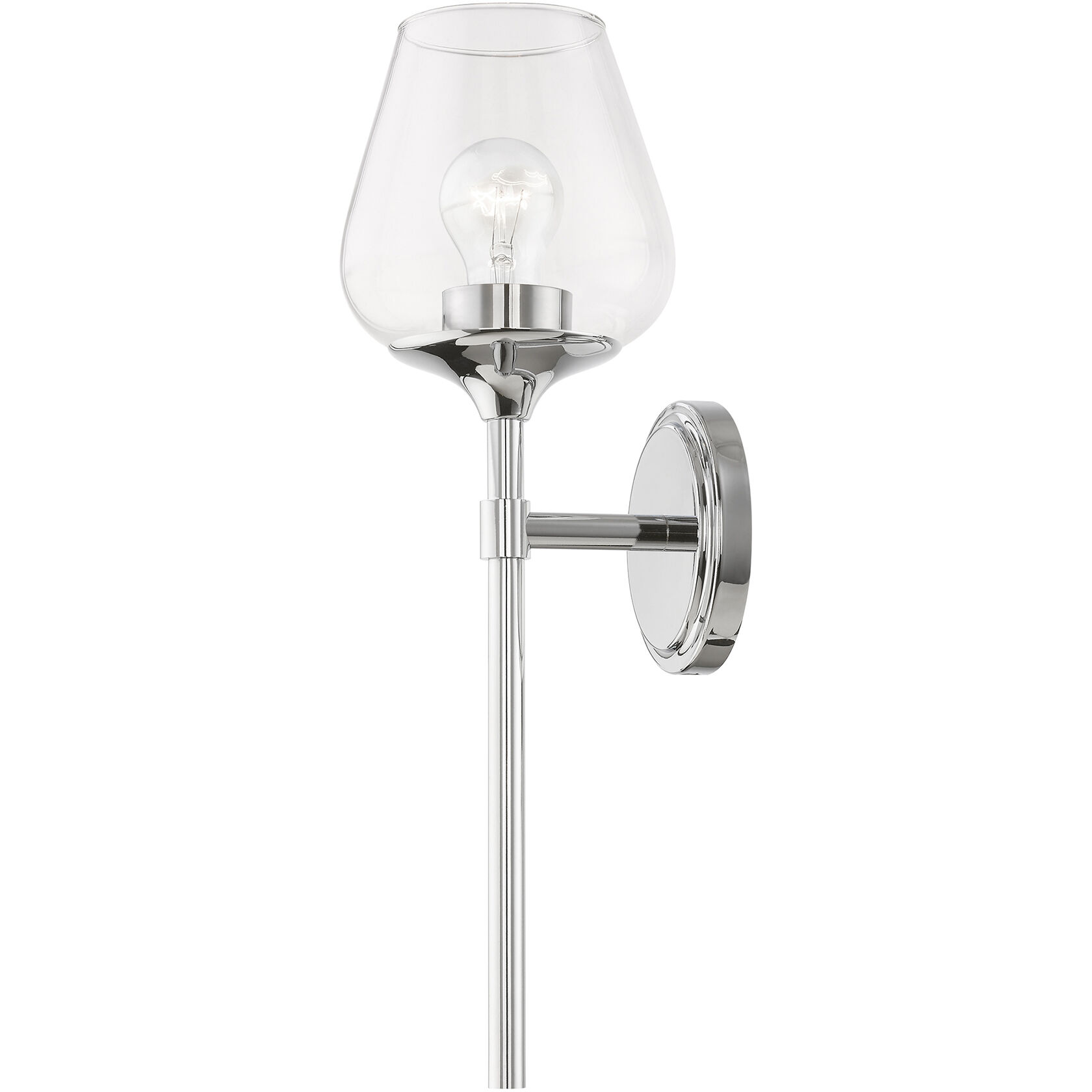 Willow 1 Light 6 inch Polished Chrome Vanity Sconce Wall Light