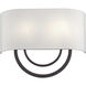 Stratton 2 Light 15 inch Bronze ADA Wall Sconce Wall Light