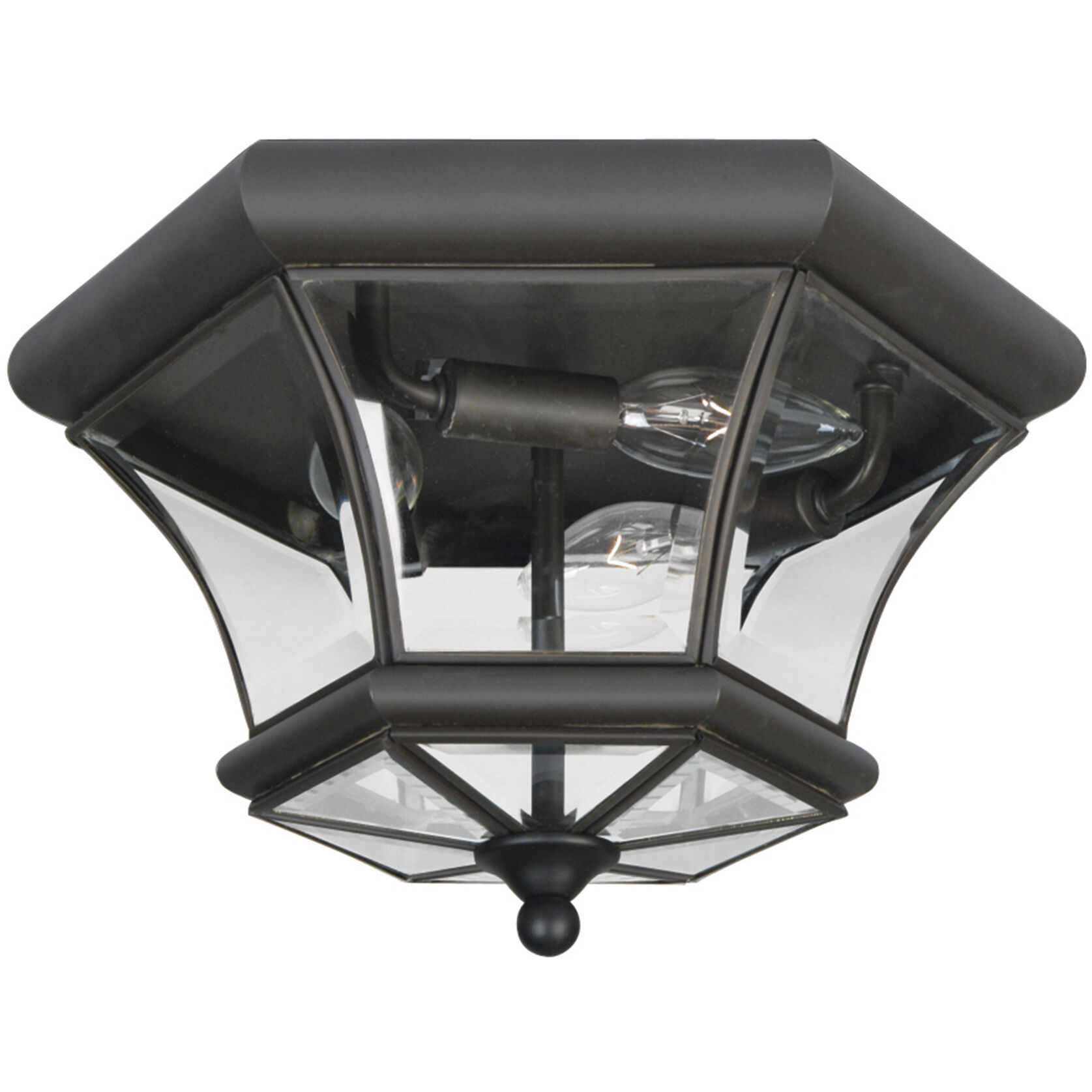 Monterey/Georgetown 3 Light 13 inch Bronze Outdoor Ceiling Mount