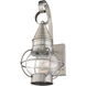 Newburyport 1 Light 14 inch Brushed Nickel Outdoor Wall Lantern