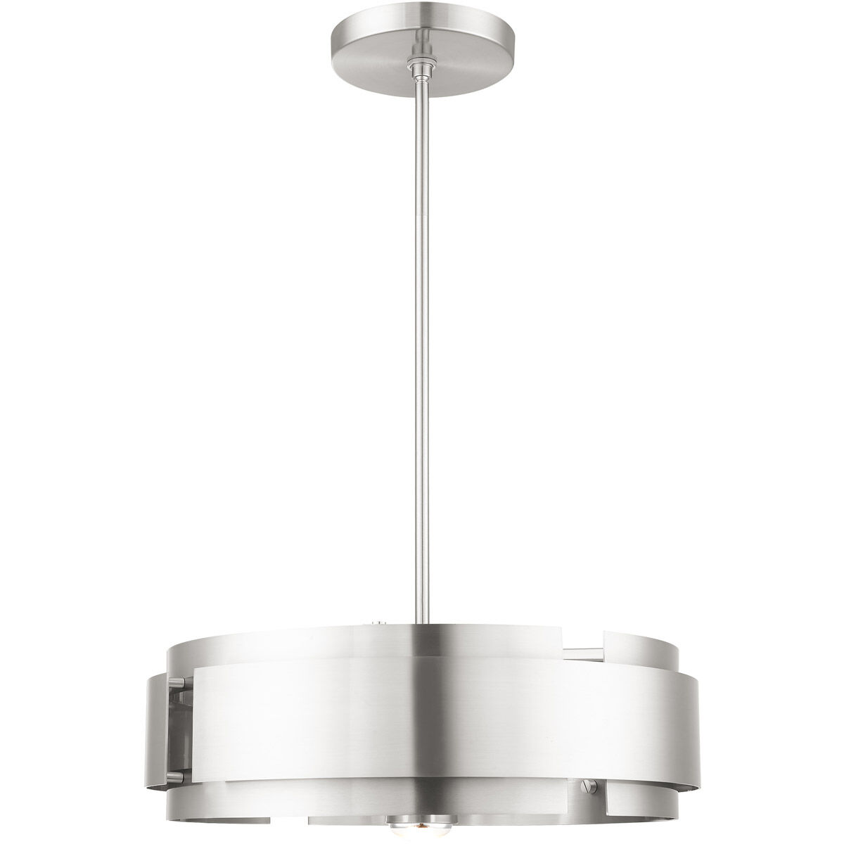 Varick 5 Light 22 inch Brushed Nickel Pendant Chandelier Ceiling Light