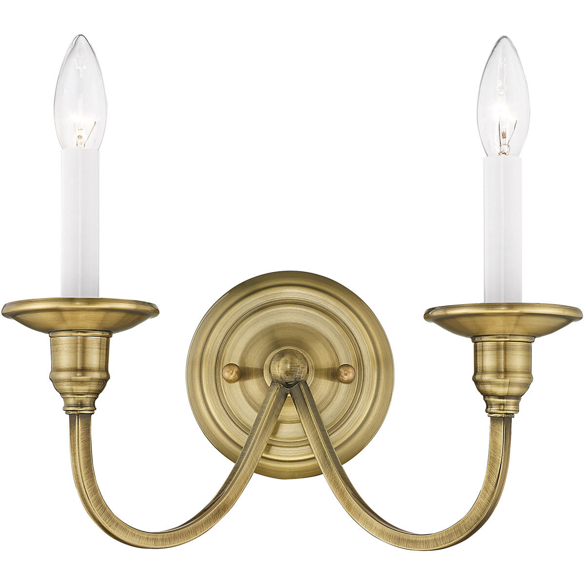Cranford 2 Light 13 inch Antique Brass Wall Sconce Wall Light