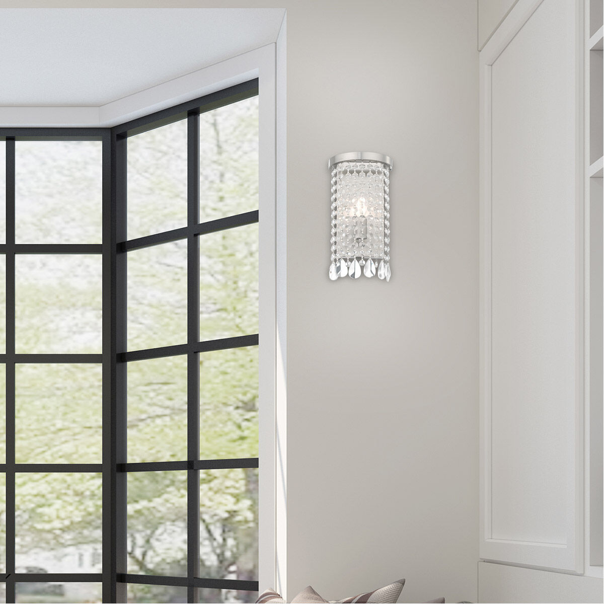 Elizabeth 1 Light 6 inch Brushed Nickel ADA ADA Wall Sconce Wall Light