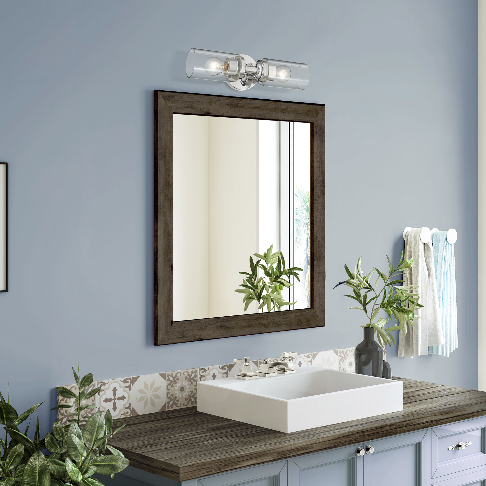 Whittier 2 Light 4.75 inch Polished Chrome Vanity Sconce Wall Light