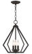 Prism 3 Light 14 inch Bronze Convertible Mini Chandelier/Ceiling Mount Ceiling Light