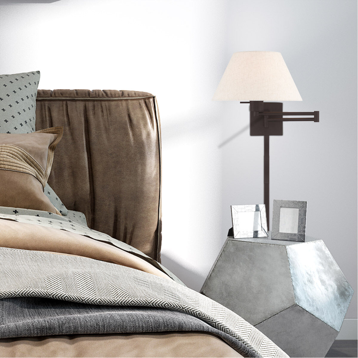 Allison 25 inch 100.00 watt Bronze Swing Arm Wall Lamp Wall Light