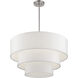 Manorwood 5 Light 28 inch Brushed Nickel Pendant Chandelier Ceiling Light