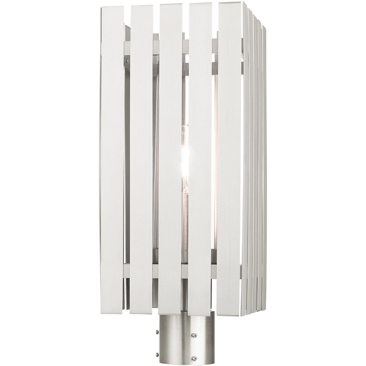 Greenwich 1 Light 20 inch Brushed Nickel Outdoor Post Top Lantern