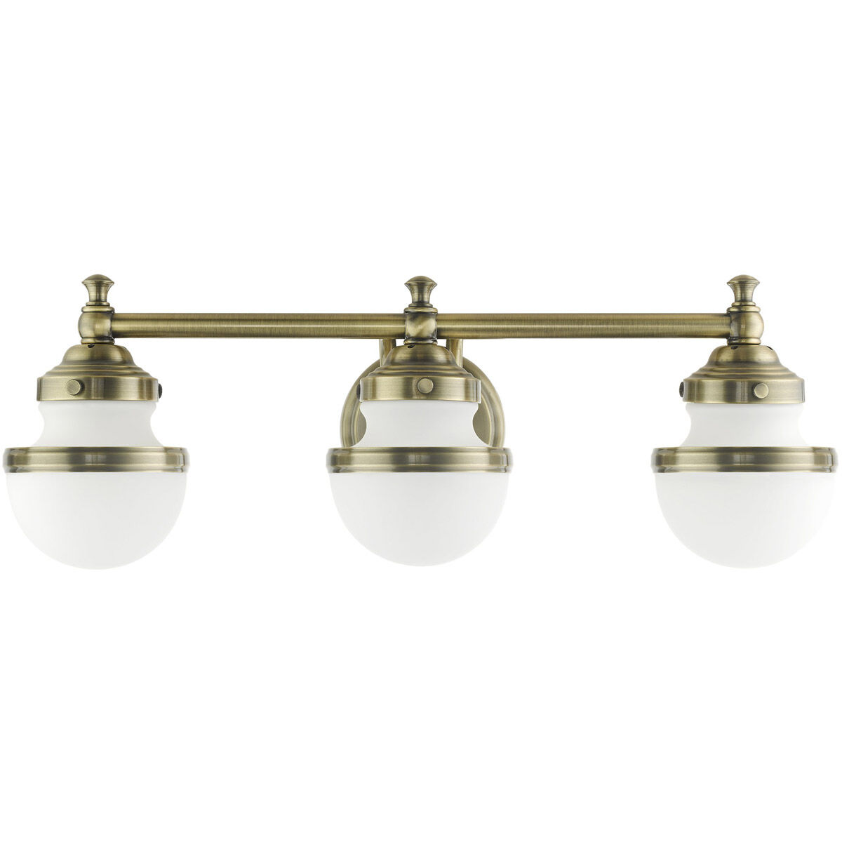 Oldwick 3 Light 24 inch Antique Brass Vanity Sconce Wall Light