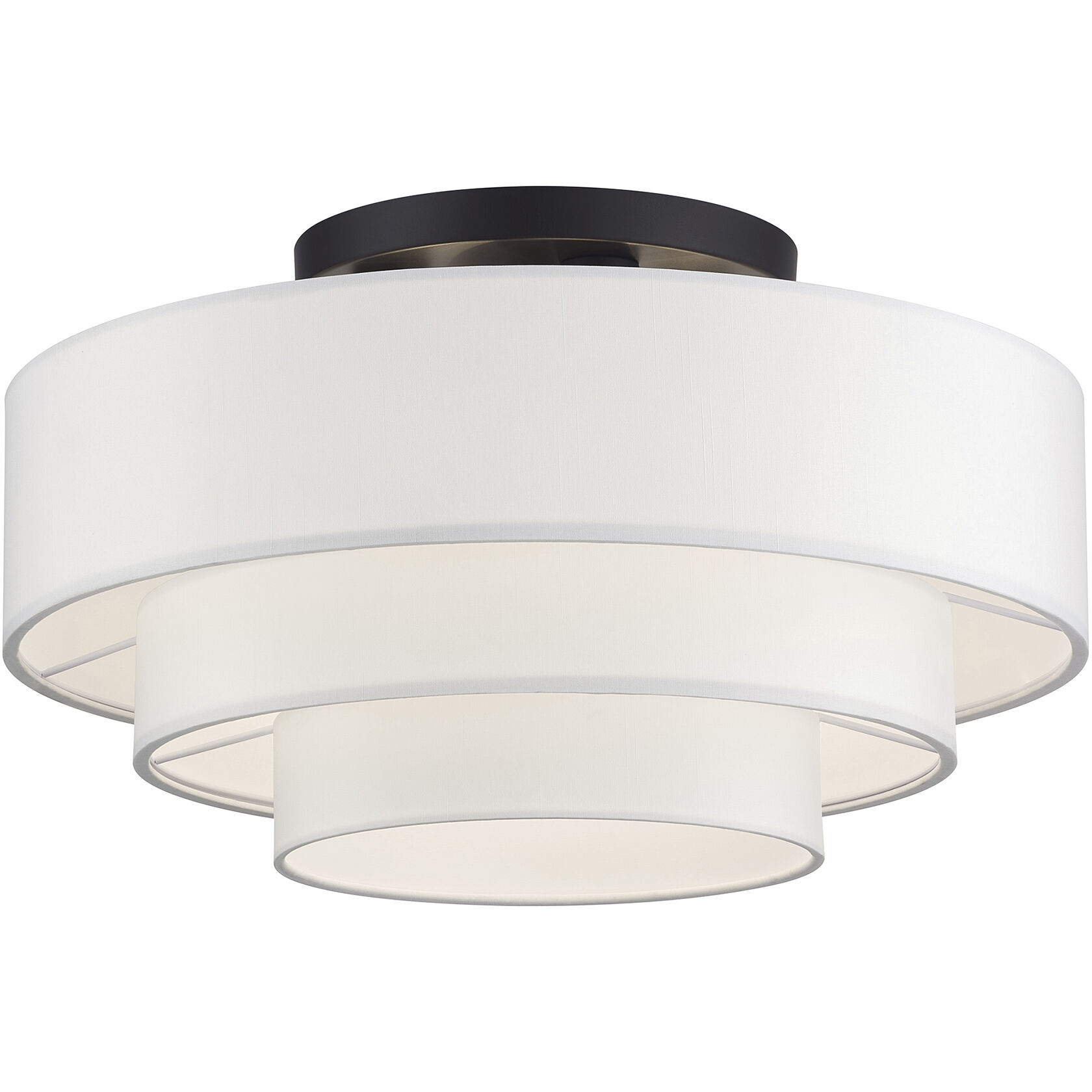 Manorwood 4 Light 21 inch Bronze Semi-Flush Ceiling Light