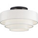 Manorwood 4 Light 21 inch Bronze Semi-Flush Ceiling Light