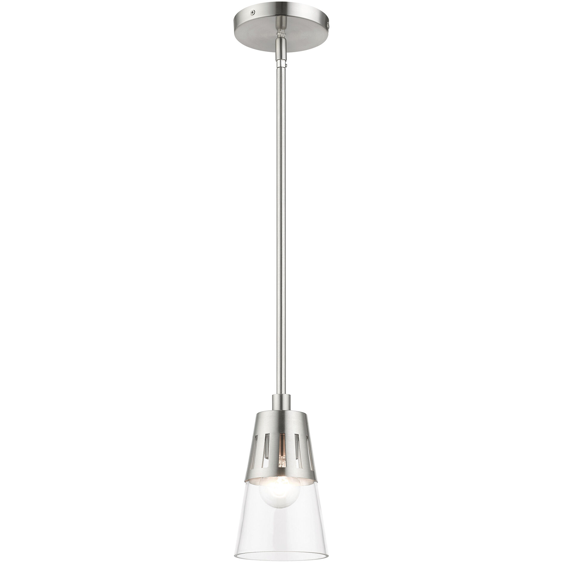 Bennington 1 Light 5.13 inch Brushed Nickel Mini Pendant Ceiling Light