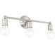 Lansdale 3 Light 20 inch Brushed Nickel Vanity Sconce Wall Light