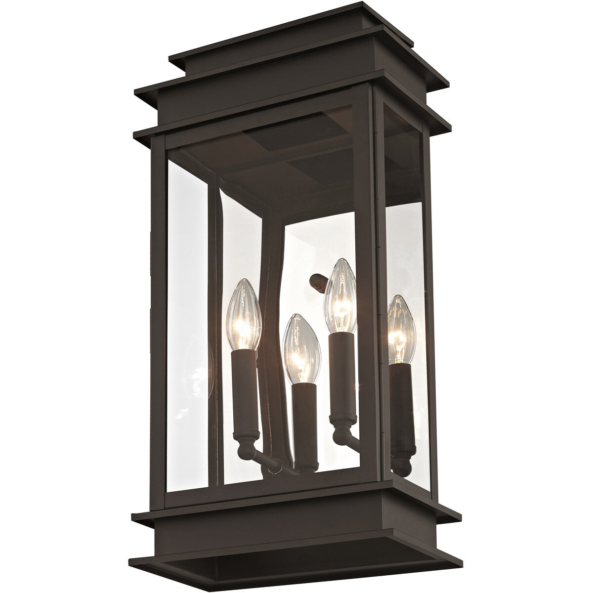 Princeton 2 Light 19 inch Bronze Outdoor Wall Lantern